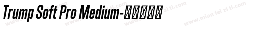 Trump Soft Pro Medium字体转换